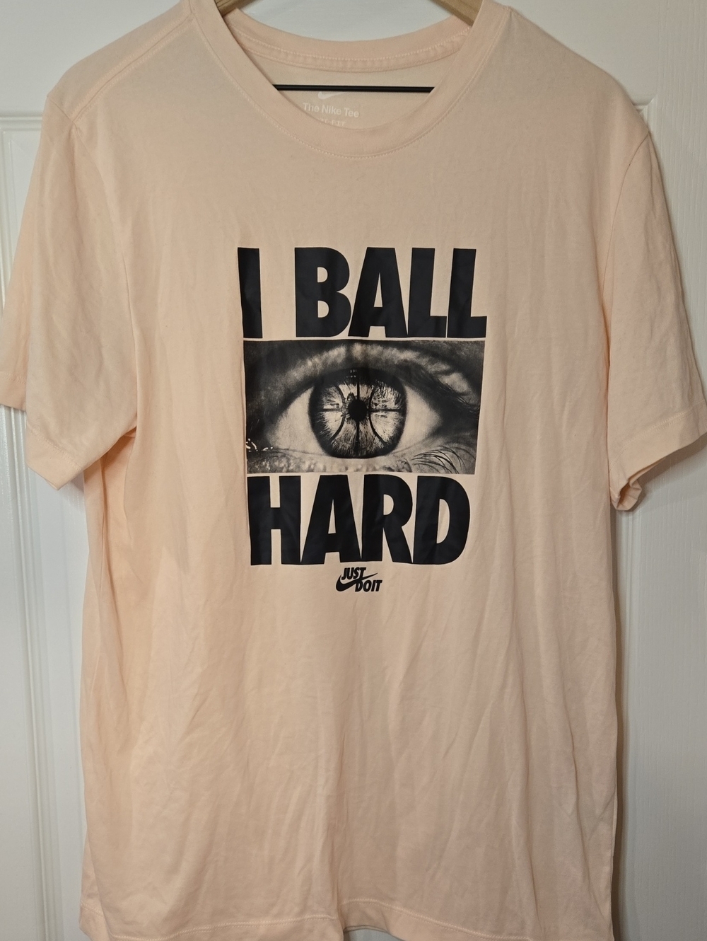 Nike Basketball TShirt Dri Fit Size L Men's Guava Ice FJ2348-838